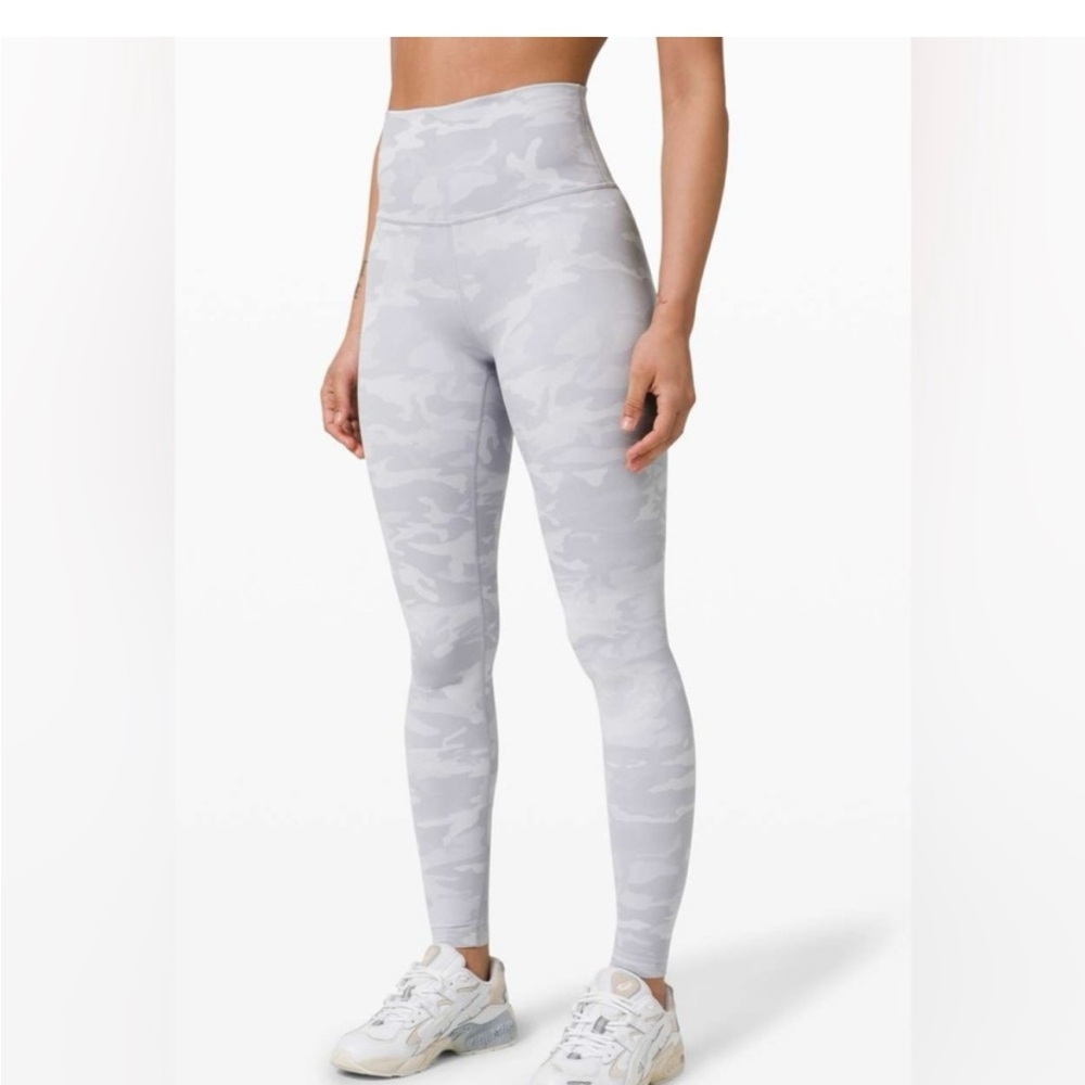Lululemon Athletica Light Gray Camouflage Leggings